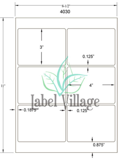 4.0" x 3.0" Rectangle Gloss Clear Sheet Labels
