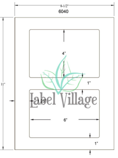 6.0" x 4.0" Rectangle Emerald Sand Sheet Labels